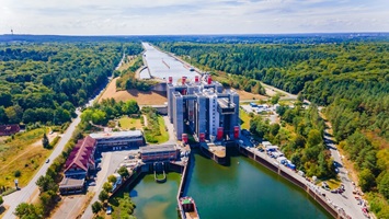 Luftaufnahmen vom Schiffshebewerk Scharnebeck